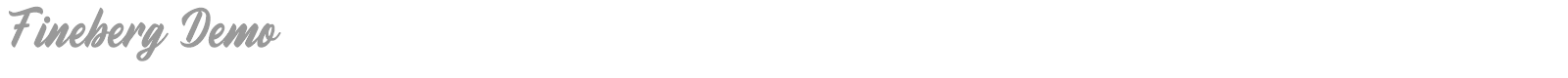 Fineberg font preview